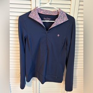 Lilly Pulitzer Luxletic popover XS navy